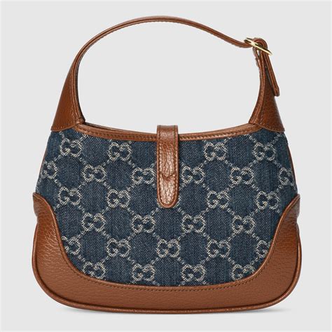 gucci mini jackie denim|gucci mini jackie silhouette.